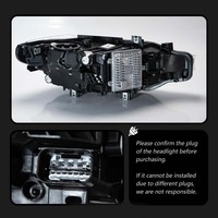 Phares avant de rechange CREULI type « œil de serpent » pour BMW F30 F35 2012-2019, projecteur laser LED bicolore, plug & play