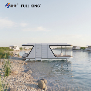 Casa Prefabricada Personalizada Tipo Cápsula Espacial, Ecológica, Móvil e Inteligente, Diseño Moderno de Aluminio, para Alojamiento, Oficina o <span class=keywords><strong>B</strong></span>&<span class=keywords><strong>B</strong></span> - Product Image 1