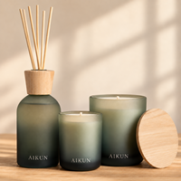 AIKUN OEM Produit d'aromathérapie avec personnalisation du logo, ensemble de diffuseurs à bâtonnets pour hôtels de luxe