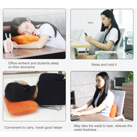 Coussin de repos pour le bureau en mousse à mémoire de forme WJ-1034, appui-tête de voyage, coussin de soutien du cou, coussin de sieste pour étudiants, pour la pause déjeuner
