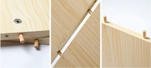 Đồ Nội Thất Phần Cứng Bằng Gỗ Dowel Connector, Chạm Khắc Beech Fluted Dowel Pins - Product Image 4