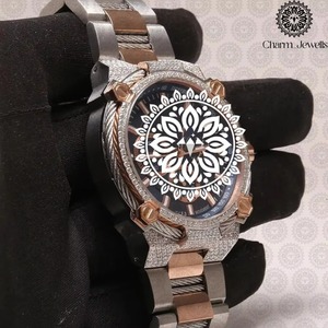 Montre-bracelet diamantée en promotion, au style élégant, pour collection de bijoux haut de gamme et accessoires quotidiens, disponible à bon prix - Product Image 1