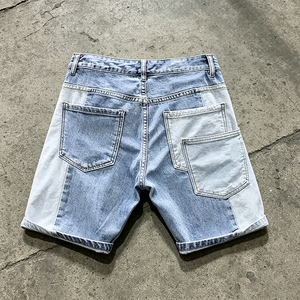 Pantalones Cortos <span class=keywords><strong>de</strong></span> Mezclilla para <span class=keywords><strong>Hombre</strong></span>, Estilo Vintage, Cintura Alta, Desgastados, Rotos, Personalizados, Fabricante <span class=keywords><strong>de</strong></span> Pantalones Cortos <span class=keywords><strong>de</strong></span> Mezclilla Holgados para <span class=keywords><strong>Hombre</strong></span> - Product Image 4