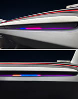 Éclairage ambiant dynamique de voiture à 64 couleurs contrôlé par l'application SJC pour Tesla Model 3/Y 2024-2025, haut-parleur rotatif LED, mise à niveau de l'intérieur de la voiture
