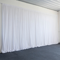 Rideaux de fond de scène modernes en velours polyester pour la décoration de mariages et d'événements
