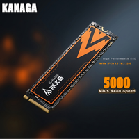 KANAGA G4100 M.2 NVMe SSD 5000MB/s PCIe 4.0 X4 Internal Solid State Drive 512GB 1TB untuk Kantor & PC Rumah