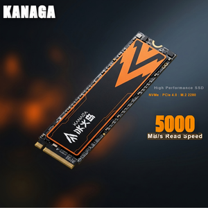 KANAGA G4100 M.2 NVMe SSD 5000MB/s PCIe 4.0 X4 Disque dur interne 512GB 1TB pour PC de bureau et domestique - Product Image 1