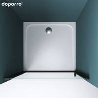 Plus Populaire Écrans de Douche Cabine de Douche De Qualité Verre Moderne Enceinte Salle De Bain En Verre Trempé 3 Ans Carré