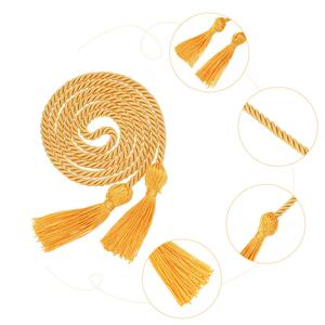 Ensemble de toges et toques de graduation unisexe mates 2025 en gros avec cordon d'honneur, breloque, pompon et étole – Cadeau universitaire personnalisable pour l'école - Product Image 3