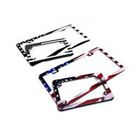 Vente en gros de cadres de plaques d'immatriculation vierges pour support de voiture de sublimation personnalisée pour taille standard américaine