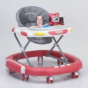 Nouvelles trotteuses en plastique 3-en-1 pour bébés et enfants, anti-renversement, anti-jambes en O, aide au démarrage, pour garçons et filles, avec fonction assise et poussée, capacité de charge 10 kg - Product Image 3