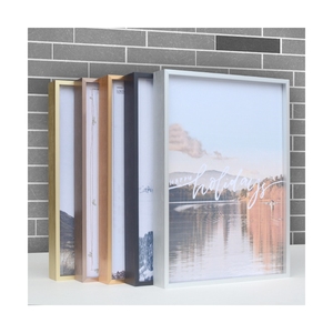 Boîte d'ombre en métal solide de Style moderne, cadre Photo, taille personnalisée, peinture décorative en aluminium, cadres Photo muraux, vente en gros