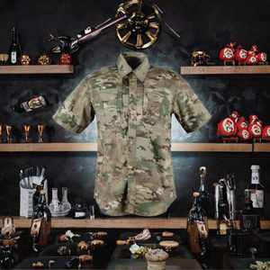 T-shirt tissé sport décontracté d'été pour homme 511 anti-boulochage séchage rapide manches courtes uni personnalisé impression par transfert thermique vêtements de travail - Product Image 3