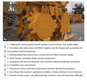ใบมีดตัดไดอะแฟรมวอลล์ BFZ SB42 <span class=keywords><strong>JR</strong></span> - LC Cutter Tools ฟันตัดมาตรฐานสำหรับการเจาะฐานราก - Product Image 5