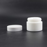 Nouveaux pots en verre cosmétiques 7g-110g avec bouchon à vis blanc et diffuseur à bâtonnets pour crème de soin de la peau