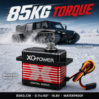 Servomoteur numérique sans balais XQ-POWER XQ-BLS8185D 85kg 0.11s 16.8V HV étanche avec engrenages en acier inoxydable et boîtier CNC pour plateau tournant industriel