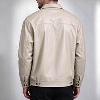 Veste en simili cuir personnalisée avec logo, veste bomber à col zippé pour homme, veste en cuir PU décontractée, streetwear, vente en gros OEM ODM