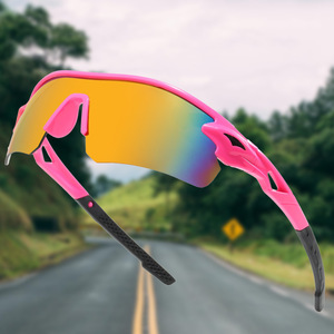 Gafas de Sol Deportivas <span class=keywords><strong>para</strong></span> Ciclismo con Logotipo Personalizado, <span class=keywords><strong>Lentes</strong></span> Amarillas con Protección UV 400, Media Montura, <span class=keywords><strong>para</strong></span> Correr y Pescar - Product Image 1