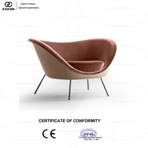 ชุดโซฟาพักผ่อนสไตล์อิตาเลียนสุดหรูหรา  แบบเรียบง่าย  วัสดุกำมะหยี่  เก้าอี้เดี่ยว  สำหรับบ้านพักตากอากาศสมัยใหม่ - Product Image 5