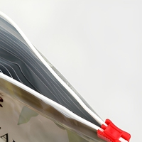 Sachet à soufflet latéral avec fermeture éclair supérieure, emballage barrière haute qualité de qualité alimentaire pour sachet de friandises pour chien, pour aliments pour chien Black Hawk 10kg