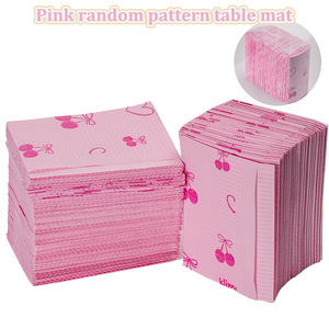 Napperons jetables roses à motifs pour tables de manucure, coussinets de protection à usage unique pour le nettoyage, outils spécialisés pour salons de <span class=keywords><strong>cils</strong></span> - Product Image 4