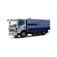 Camion balayeuse-laveuse électrique Pure EV, véhicule de nettoyage de voirie à émissions zéro avec pulvérisation d'eau