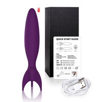 10 Vibrationsmodi Superstarker Wiederaufladbarer Bullet-Vibrator mit Heizfunktion Diskretes Tragbares Erwachsenen-Sexspielzeug Geschenkbox