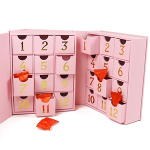 Crown Win White Shipping Boxes Cajas De Carton 12 Days of Christmas Advent 3d Paper Avent Calendar Pr Box Empty <b>Bag</b> Paper Boxes - Product Image 6