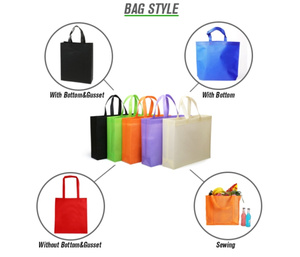 New High Quality Laminated NonWoven Bag Reusable Non Woven Supermarket Shopping Grocery Bags Picnic Food Bag - Product Image 3