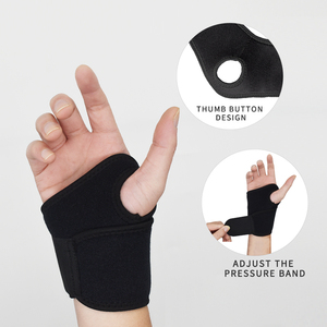 New Style Snug Compression Wrist Support Wrap in Black Pink Grey for <strong>Tennis</strong> Basketball Football Fitness <strong>Gloves</strong> - Product Image 2