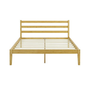 Estructura de Cama de Bambú de Diseño Moderno y Simple ZB BSCI con Cabecera, Plataforma de Madera Maciza, Tamaño Queen, Muebles de Dormitorio - Product Image 5