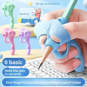 Soporte de Silicona de Grado Alimenticio para Lápiz, con Cinco Dedos de Silicona para Posicionamiento, Corrige Múltiples Errores al Sostener el Lápiz - Product Image 2