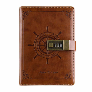 Combination Lcok PU Journal Expensive <strong>Lockable</strong> Leather Covered <strong>Diaries</strong> - Product Image 6