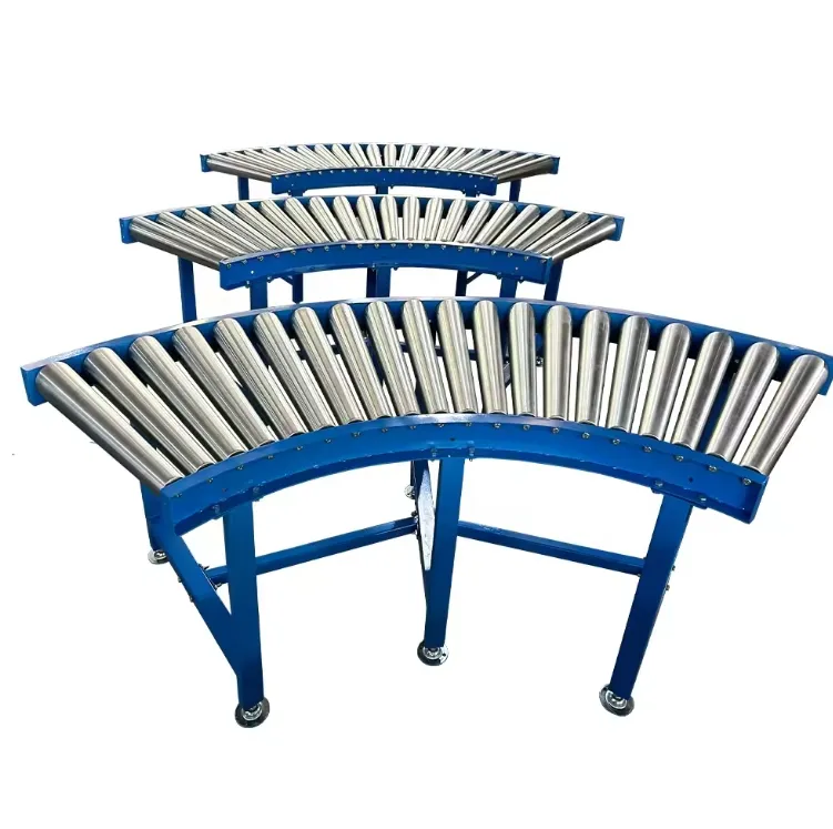 Factory Supplier Good Quality Metal Turn Roller Conveyor Strong Bearing Capacity