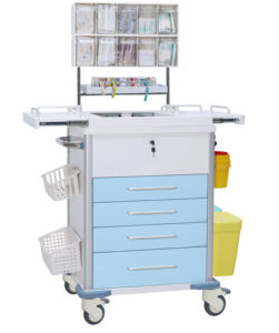 Mobiele Medische Aanvullingswagen - Afsluitbare Laden & Gecategoriseerde Opslag voor Ziekenhuisafdelingen - Product Image 3