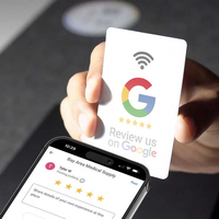 Tarjeta NFC con Código QR Personalizado para Negocios, Redes Sociales como Facebook y TikTok, y Reseñas de Google