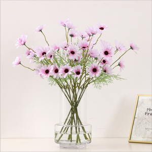 Camomilla artificiale fiori per la decorazione della casa 6 teste di seta finta <span class=keywords><strong>margherita</strong></span> con forchette per il Natale di Halloween di nuovo a scuola - Product Image 3