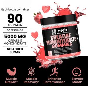 Creatine Gummy Candy para hombres y mujeres-Creatine Monohydrate 90 Count Muscle Builder & Energy Boost Pre-Workout Suplemento - Product Image 2
