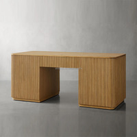 Bureau de direction moderne en bois massif français MYHOME, durable, pour usage domestique, ensemble de meubles de bureau, bureau de gestionnaire