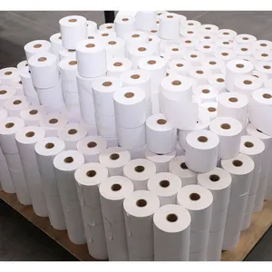 Échantillon gratuit d'usine pas cher 3 1/8X230 rouleaux de reçus de papier thermique rouleaux de papier thermique de caisse enregistreuse rouleau de papier thermique