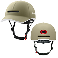 Nueva Gorra de Béisbol con Visera Larga y Moderna, Portátil, Transpirable y Duradera, para Desplazamientos Urbanos, Scooter Eléctrico, Casco de Bicicleta con LED Trasero Integrado