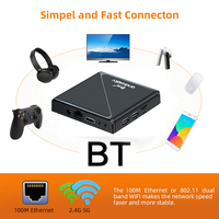 TV Box Android 14 ATV PRO 8K, 2GB de RAM, 16GB de Almacenamiento, Procesador de Cuatro Núcleos, WiFi 5.0, 4G/5G, Control Remoto por Voz