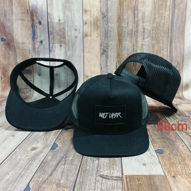 Top Quality Custom Made Black White Leather Patch Blank Flat Bill