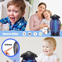 Tueur de moustiques et de mouches électrique à LED, piège à insectes intérieur/extérieur avec prise, zapper à insectes pour patio, cour, lutte antiparasitaire