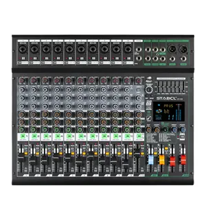 ST-12S Professionele 12-kanaals Usb Geluid Audio Console Power Mixer Met Dsp Effector Voor Club Toepassing