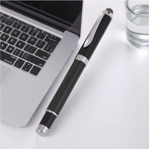 High Quality Custom Company Logo Signature Carbon Fiber <b>Metal</b> <b>Roller</b> Gift Promotional Ballpoint Pens for Business - Product Image 3