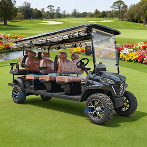 Luxury 6-8-Seater Electric Golf Cart Street Legal Low Speed Vehicle Steel-Frame Customizable Lead-acid <b>Battery</b> - Product Image 3