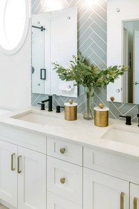 Ensemble de meubles de salle de bain sur mesure CANA, style moderne, prix usine, en contreplaqué/MDF pour lavabo simple, idéal pour projets hôteliers - Product Image 4