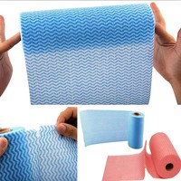 Lingettes en rouleau non tissées jetables, lot de pièces, essuie-tout de cuisine, lingettes de nettoyage