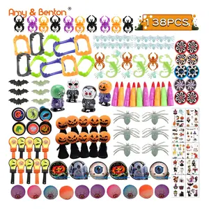138pcs Halloween Party Favors Set Toy Assortment School Classroom Prizes Goodie Bags for kids